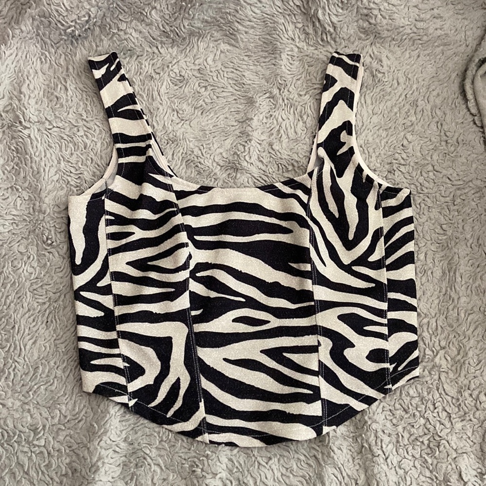 H&M stripe crop top